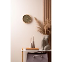 Drevené nástenné hodiny Karlsson KA5851MG, zelená 22cm  